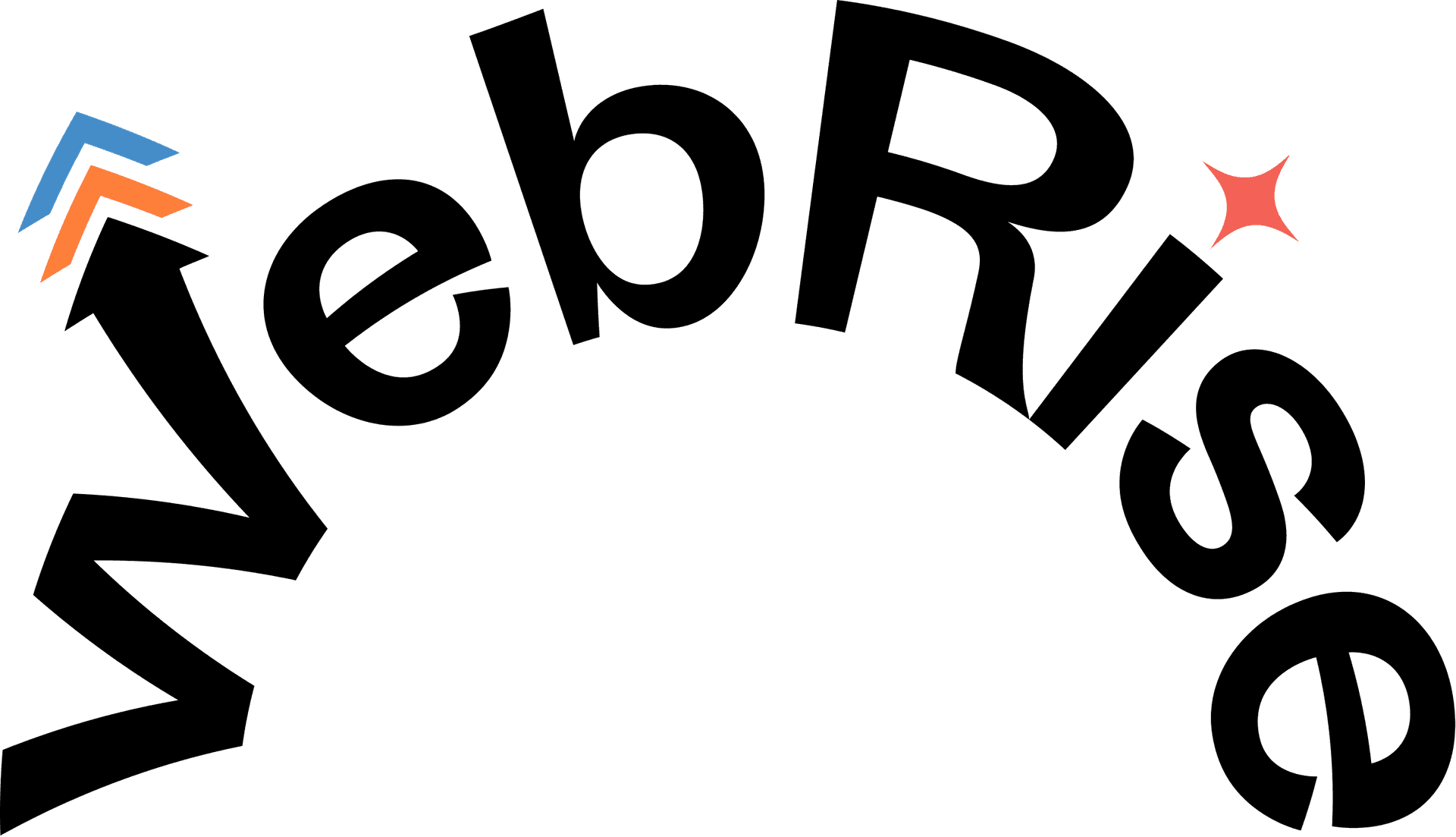 WebRise Curved Wordmark