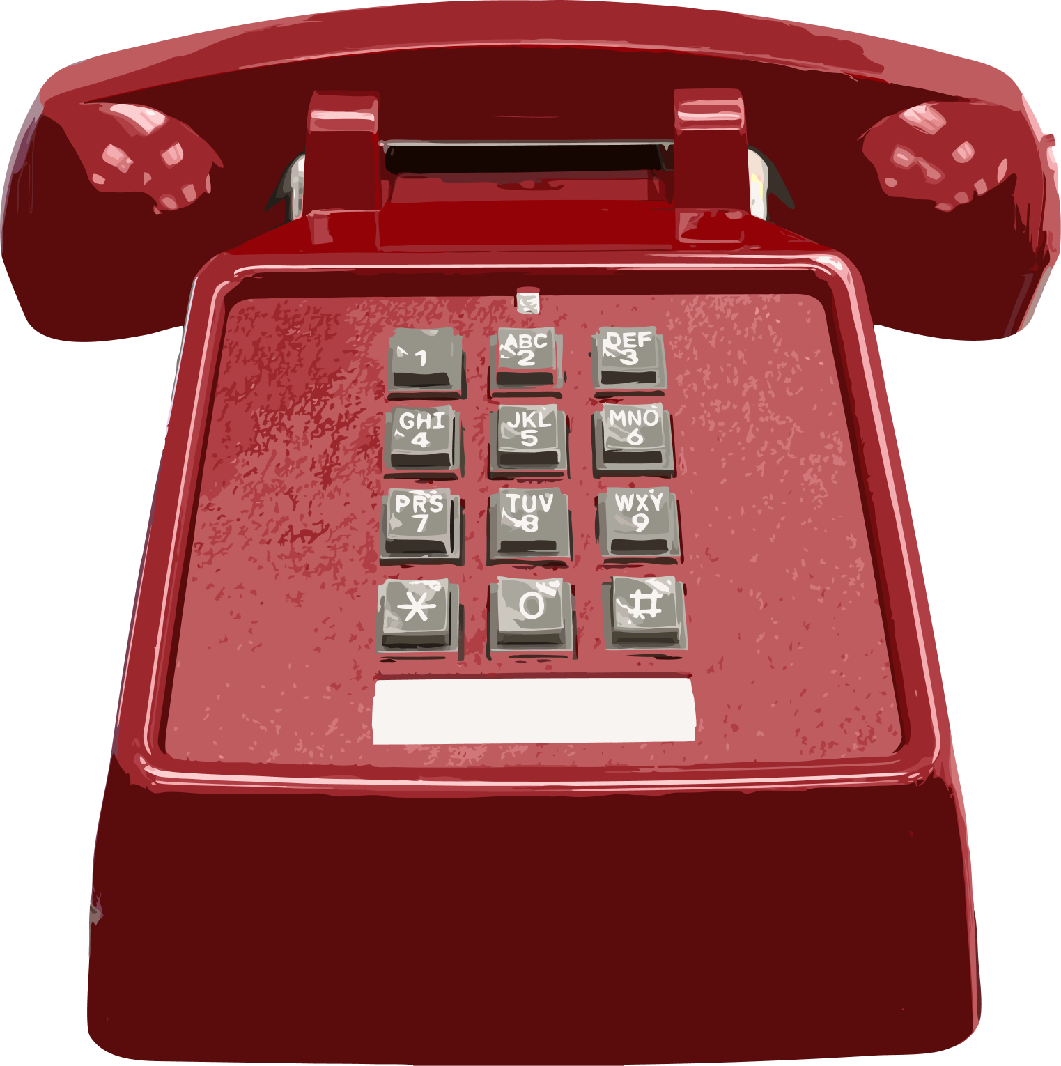 Red phone illustration